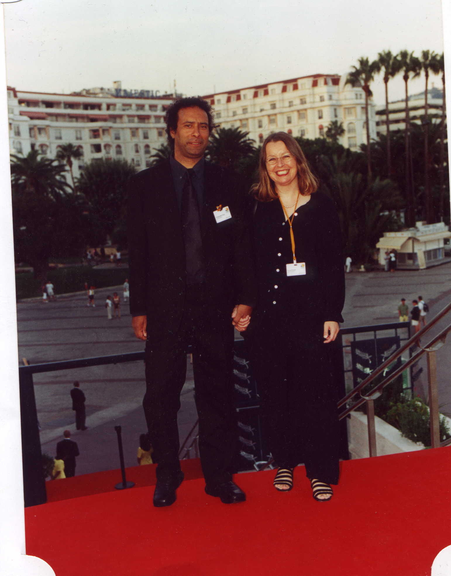 mummy 'n' daddy got to Cannes for a premier.